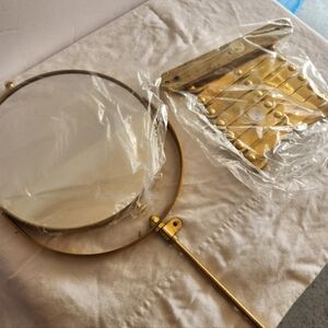 Antique Mid century brass mirror